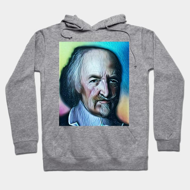 Thomas Hobbes Portrait | Thomas Hobbes Artwork 5 Hoodie by JustLit